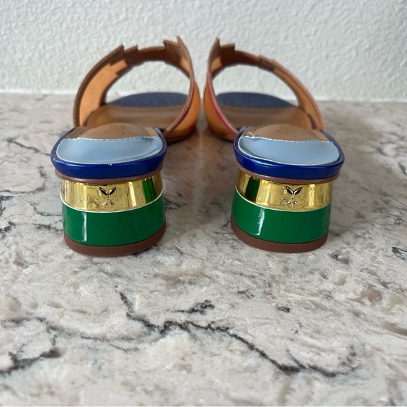 J.Renee Pink and Orange Sandals with Open-Toe Design - Picture 3 of 5